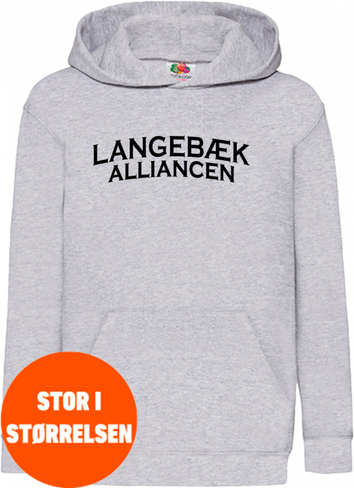 Fruit of the loom - Langebæk Alliance Classic Hoodie Kids - Heather Grey