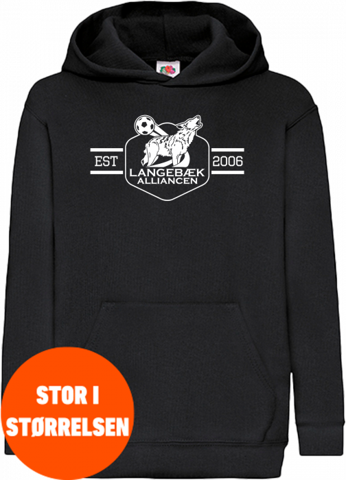Fruit of the loom - Langebæk Alliance Classic Hoodie Kids - Negro