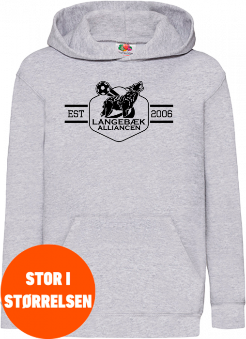 Fruit of the loom - Langebæk Alliance Classic Hoodie Kids - Heather Grey