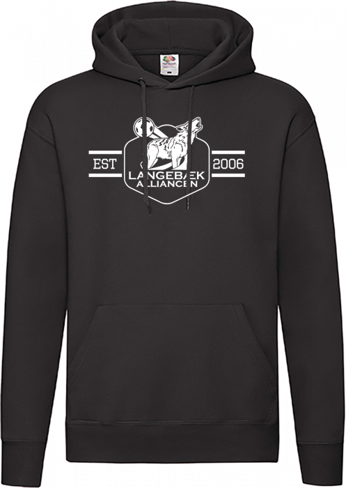 Fruit of the loom - Langebæk Alliance Klassisk Hoodie Adults - Schwarz