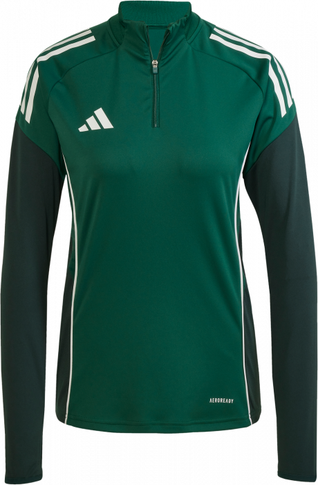 Adidas - Tiro 25 Competition Træningsjakke M Halv Zip Dame - T Dark Green & shadow green