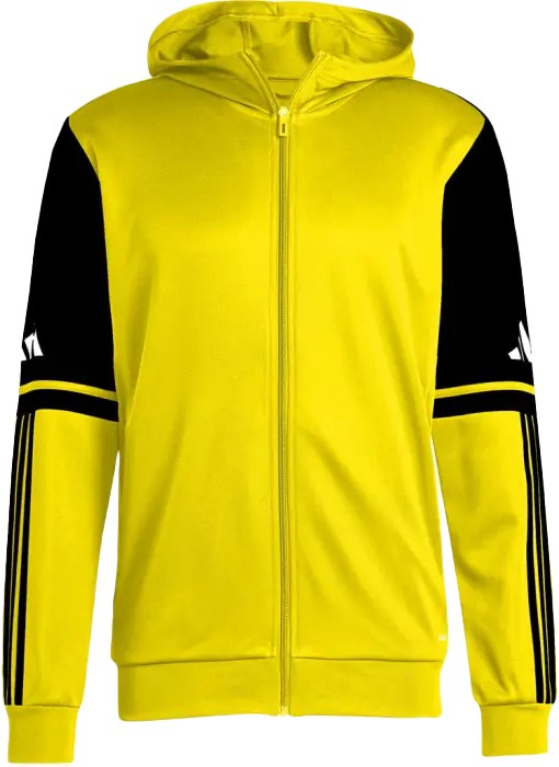 Adidas - Squadra 25 Hoodie With Full Zip - Gelb & schwarz