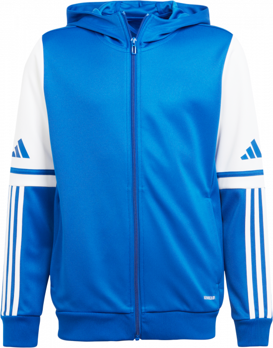 Adidas - Squadra 25 Hoodie With Full Zip - T Royal Blue & vit