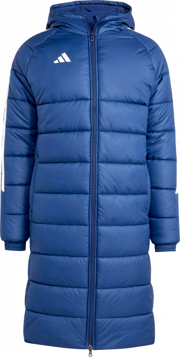 Adidas - Tiro 24 Long Coat - T Navy Blue & biały