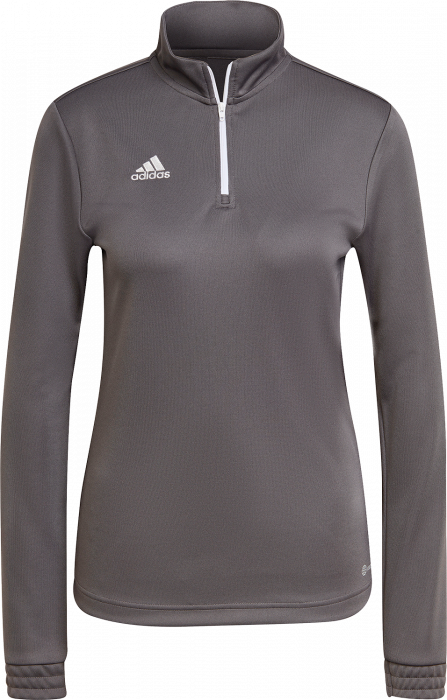 Adidas - Entrada 22 Træningstrøje Med Halv Lynlås Dame - Grå