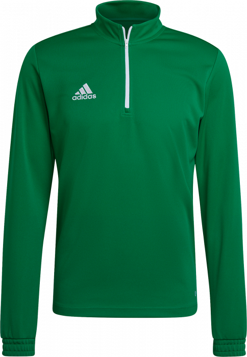 Adidas - Entrada 22 Træning Top With Half Zip Jr - T Green & vit