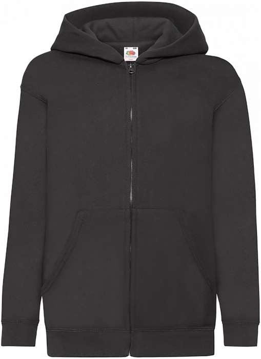 Fruit of the loom - Langebæk Alliance Classic Hoodie W. Zip Kids - Schwarz
