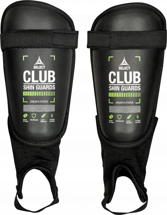 Select - Shin Guard Club V25 - Czarny & zielony