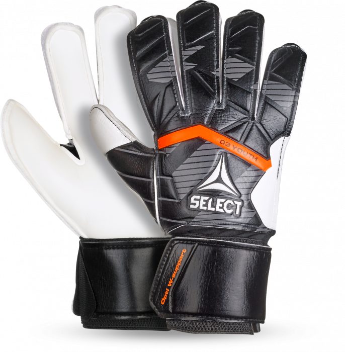 Select - 03 Youth V25 Goal Keeper Gloves - Czarny