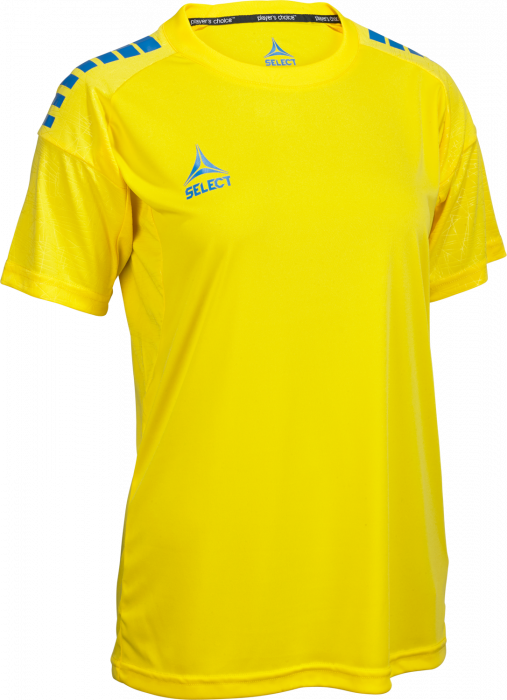 Select - Spain V25 Player Shirt S/s Women - Giallo & blu