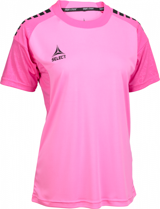 Select - Spain V25 Player Shirt S/s Women - Pink & nero